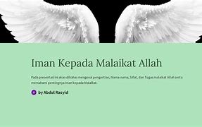 Pengertian Iman Kepada Malaikat Allah Adalah